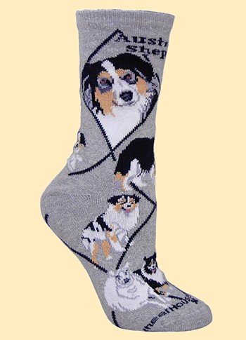 Australian Shepherd Socks from Critter Socks