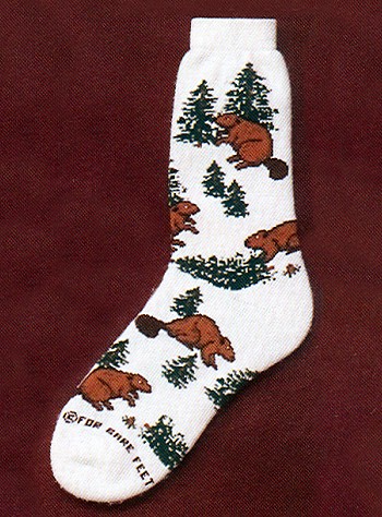 Beaver Socks from Critter Socks