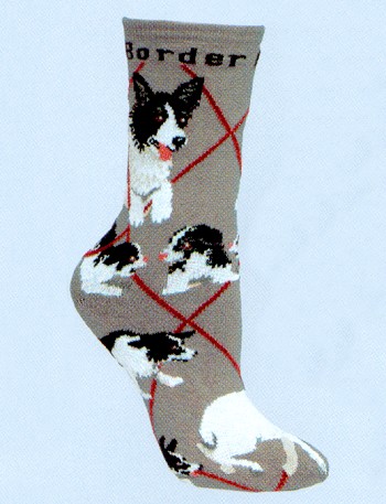 Border Collie Socks from Critter Socks