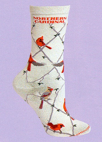 Cardinal Socks from Critter Socks