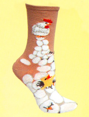 Chick' N Egg Socks from Critter Socks