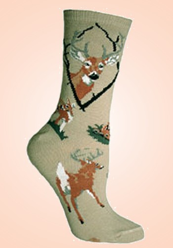 White Tail Deer Socks from Critter Socks
