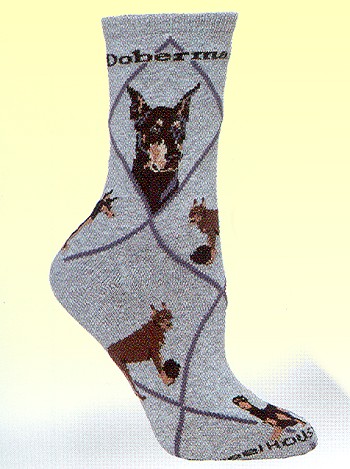 Doberman Socks from Critter Socks