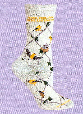 Gold Finch Socks from Critter Socks