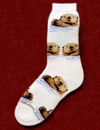 Sea Otter Socks from Critter Socks
