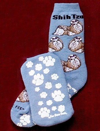 Shih Tzu Slipper Socks from Critter Socks